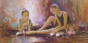 Pointes - Contemporary Oil Painting Art