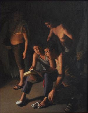 Night - Contemporary Oil Painting Art