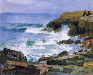 Artist Edward Henry Potthast's Work - Looking out to Sea