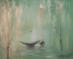 Quiet Morning - Contemporary Oil Painting Art