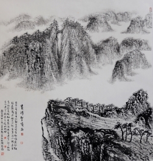 Contemporary Artwork by Liu Yuzhu - The Holy Landscape