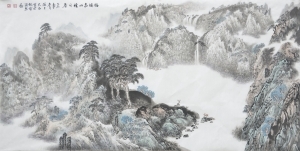 Contemporary Artwork by Liu Yuzhu - Luck and Longevity in the Spring