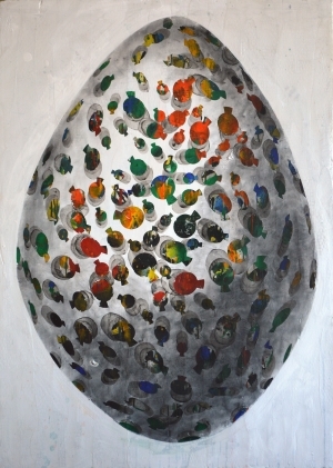 Contemporary Artwork by E-Moderne Gallerie - White Egg