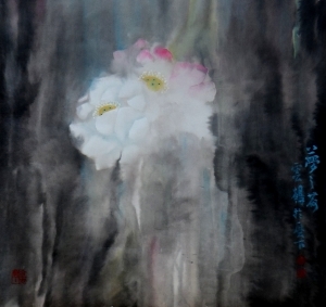 Contemporary Artwork by Zhang Heding - Dreaming Lotus