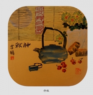 Contemporary Artwork by Zhang Heding - Mid-Autumn Festival