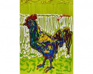 Contemporary Artwork by Angelo Zappacosta - Rooster 