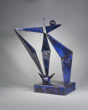 Contemporary Sculpture - Blue construction 1938