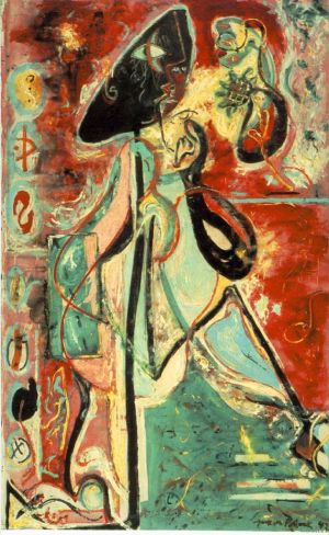 Contemporary Artwork by Jackson Pollock - Moon Woman