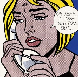 Contemporary Artwork by Roy Lichtenstein - Oh jeff i love you but