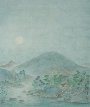 Cold Moonlight - Contemporary Chinese Painting Art